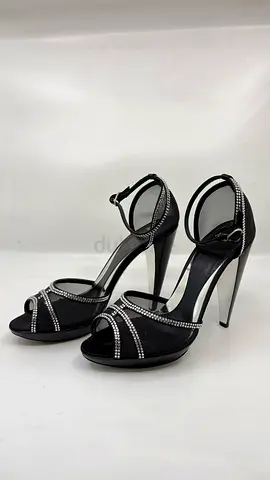 Azzaro Heels Black with Studs - Size 39.5