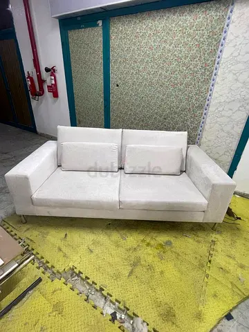 Light beige 3-seater sofa in good condition