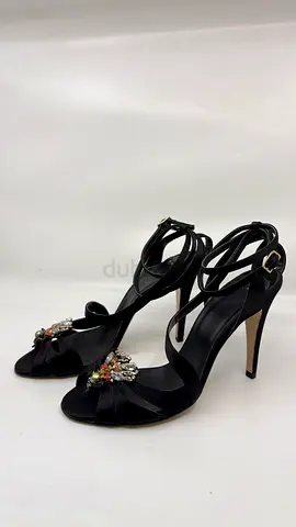 Ingie Satin Black Shoes Size 40