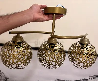 Elegant 3 Light Gold Ceiling Light