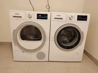 Free Delivery- SIEMENS 9KG Washer 9KG 💯 Dryer Clothes Separate Set Latest Model With Digital Clock