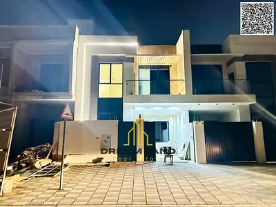 Luxury villa in Al Yasmin, Ajman, ready for immediate occupancy with high-end finishes and spacious living areas. Freehold ownership for all nationali