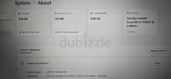 Lenovo laptop for sale