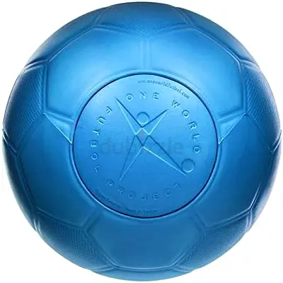 Blue Rubber Football / Soccer Ball - Good Condition