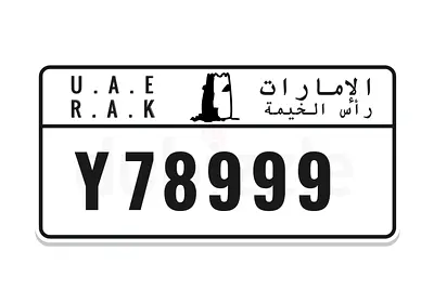 رقم رأس الخيمة مميز Y 78999
تسلسل جميل وسهل الحفظ: 7، 8، 999
ثلاث تسعات متتالية وشكل الرقم ملفت ومنا