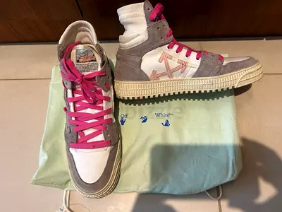 Off-White high-top sneakers, size 38, used