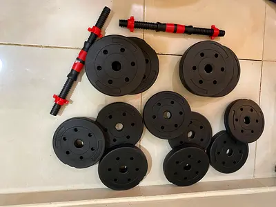 Adjustable Dumbbell Set with Multiple Weight Plates and Bars 1.25kg *8 plates2kg*4plates