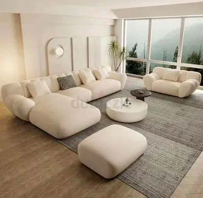 New Luxury Modular Sofa Set with Ottoman - Modern Low-Profile Design - Premium Quality