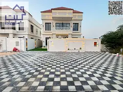 For rent: Classic villa, Al Helio 2, Ajman, first occupancy (two floors and a roof) at a good price 