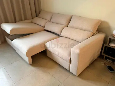 Ikea Eskilstuna L Shape Sofa Bed Beige
