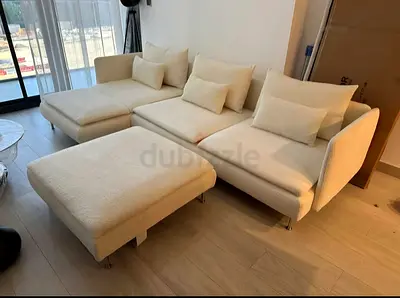 IKEA l shape sofa beige Soderhamn
