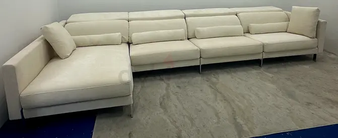 As perfect condition Italy brand lshape sofa