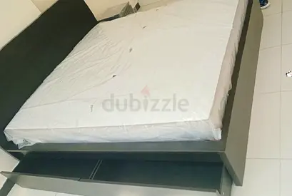 IKEA Malam king size 180×200cm bed frame with IKEA mattress and 2 big storage drawers underneath is