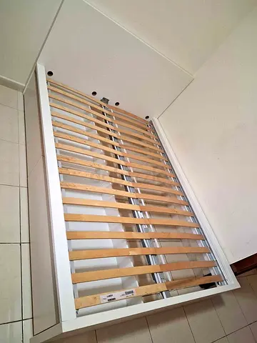 Ikea malm queen size bed frame with mattress