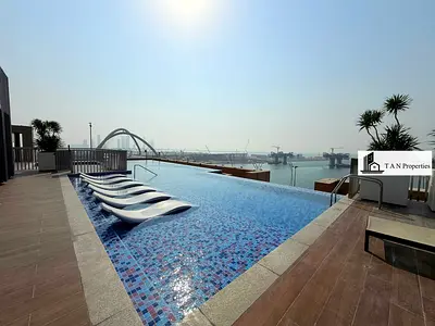 Spacious 2BR | Balcony | Waterfront Living | All Amenities Included | Near Metro