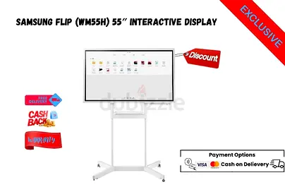 Samsung Flip 55" WM55H Interactive Touchscreen Display – 4K UHD-Free delivery