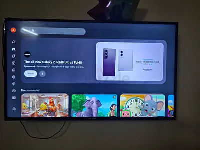 Hisense 50 inch Smart TV with adjustable wall mounted stand