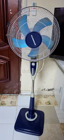 Blue olsenmark standing fan - good working condition
