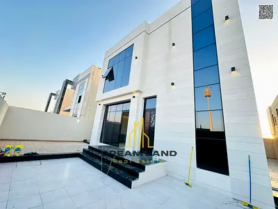 Luxury villa for sale, European design, registration fees included, negotiable price with bank fina