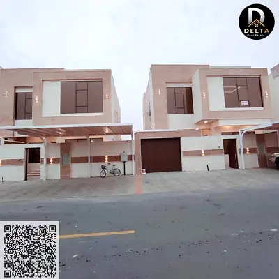 فيلا للبيع بمنطقة الزاهيه بعجمان تصميم شخصي وتشطيبات مودرن مع ارتداد امام الفيلا والسعر مفاجأه جيث يشمل رسوم المياه والكهرباء والمكيفات| لجميع الجنسيا