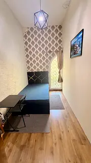 READY TO MOVE! Furnished Spacious Half Master Bedroom | Balcony | Inbuilt Cabinet | Next to Metro