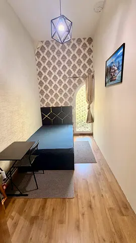 READY TO MOVE! Furnished Spacious Half Master Bedroom | Balcony | Inbuilt Cabinet | Next to Metro