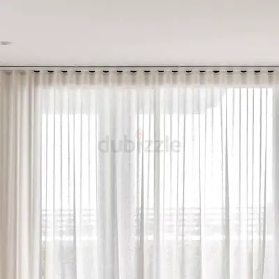 White Sheer Curtains - Light-Filtering Window Drapes (Pair)
