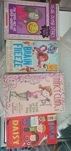 Collection of 4 Children's Books: Dead Dumb Diary, Brain Freeze, Nancy Clancy, Jack & Daisy