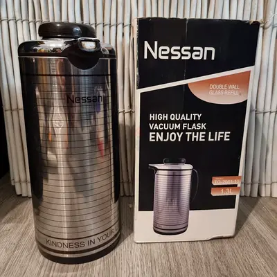 Nessan 1.3L Vacuum Isothermal Flask (Double Wall Glass) - Mirdif