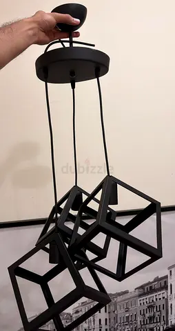 Modern Geometric 3 Light Pendant Chandelier