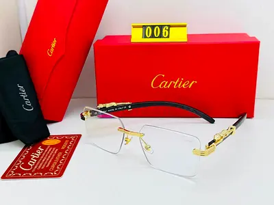 Cartier framless clean glasses with box