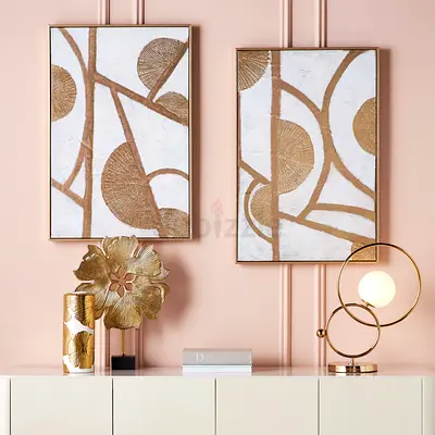 artsy wall paintings golden