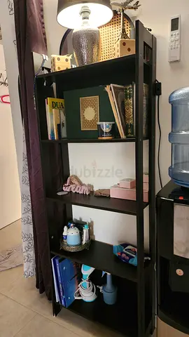 IKEA Kallax-style 5-shelf black bookcase / display unit - good condition