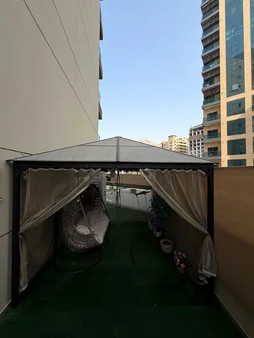Gazebo with Curtains – Excellent Condition
