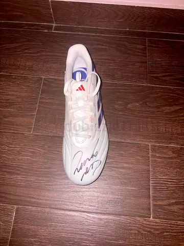 Roberto Carlos Signed Adidas Football Boot – Official COA – Dubai 2024