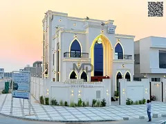 New corner villa with a full stone facade and central air conditioning in a prestigious residential