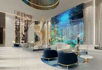 شقة بغرفة نوم واحدة مطلة على البحر | Oceanz 1 | معيشة مفروشة على المارينا