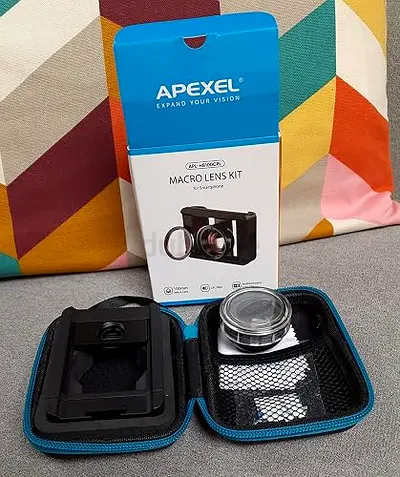 Apexel Macro Lens Kit for Smartphone with Case - Like New