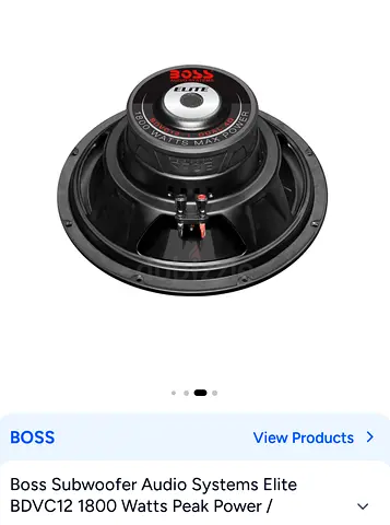 Boss Elite BDVC12 12-inch Subwoofer - 1800W Peak (Used)