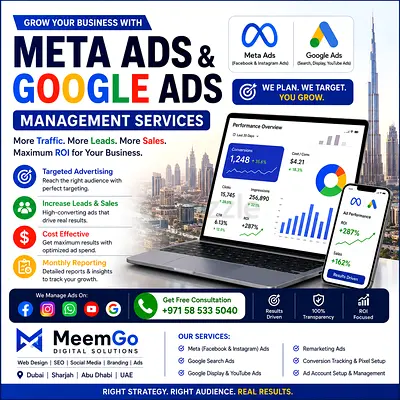 Google Ads Expert Dubai | Meta Ads Management UAE | Facebook Instagram Ads Agency Sharjah
