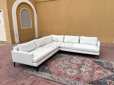 Like new Condition West Elm Andes Corner Sofa Beige