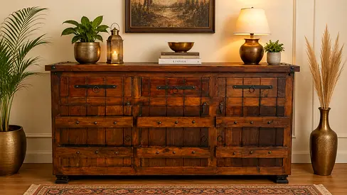 Marina Home Solid Wood Sideboard