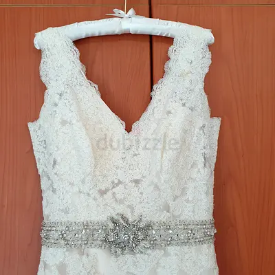 Beautiful summer beach wedding dress