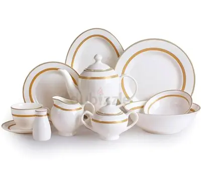 New Bone China Dinner set 47 PCs still in original packing never used.
Originally purchased for AED
