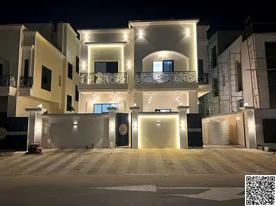 Neo-classic villa for sale in Al Helio area, including registration and ownership fees and air conditioning – Ajman | Prime location close to all serv