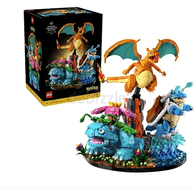 LEGO Pokémon Charizard, Blastoise & Venusaur Diorama Set (Collectible)