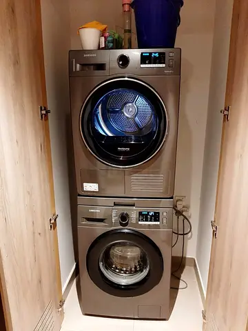 Free Delivery- SAMSUNG 9KG Washer 9KG 💯 Dryer Separate Set Latest Model With Digital Clock 60x60