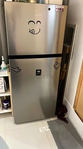 Hisense Silver Top-Freezer Refrigerator - Excellent Working Condition