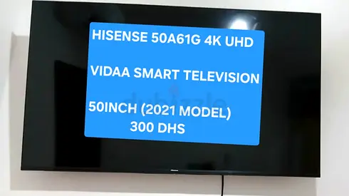 Hisense 50A61G 50" 4K UHD Smart TV (2021) - Good Condition