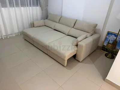 IKEA Esklstuna L Shape Sofa Bed Beige